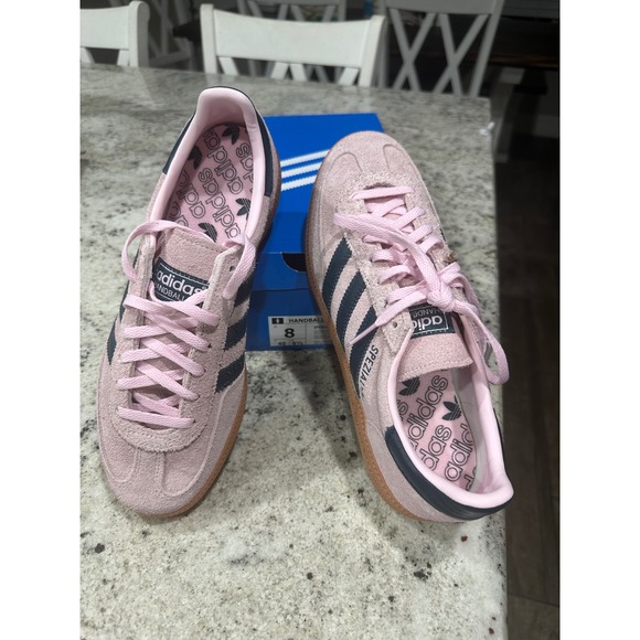 Adidas Handball Spezial W Women 8 Pink Arctic Night IF6561 NEW Retro Sneakers - Picture 2 of 8